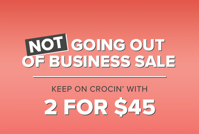 crocs not going out of business sale