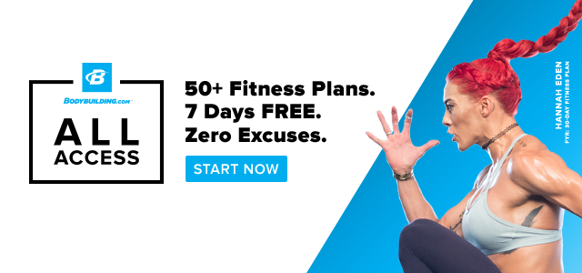 All Access - 50+ Fitness Plans. 7 Days Free. Zero Excuses. Start Now.