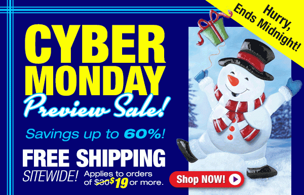 Cyber Monday Sale Ends tonight