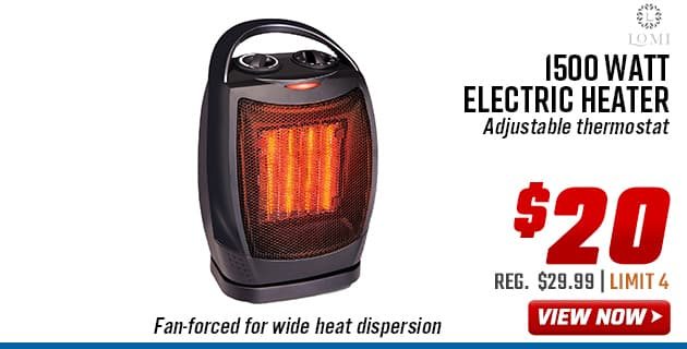 LOMI 1500 Watt Electric Heater