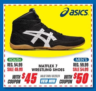 ASICS Men's or Youth Matflex 7 Wrestling Shoes