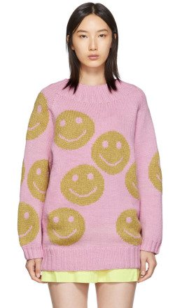 Marc Jacobs - Pink The Redux Crewneck Sweater