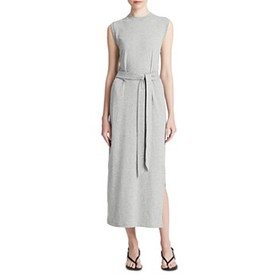 Vince Cotton Sleeveless Midi Dress