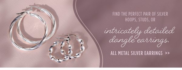 Shop all metal silver earrings