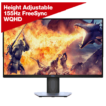 Dell S2719DGF 27 in. WQHD 155Hz HDMI DP FreeSync LED Gaming Monitor