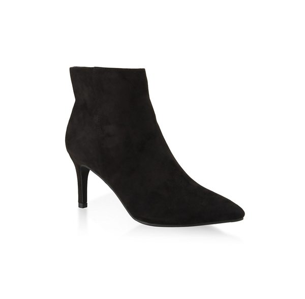 Pointed Toe Mid Heel Booties