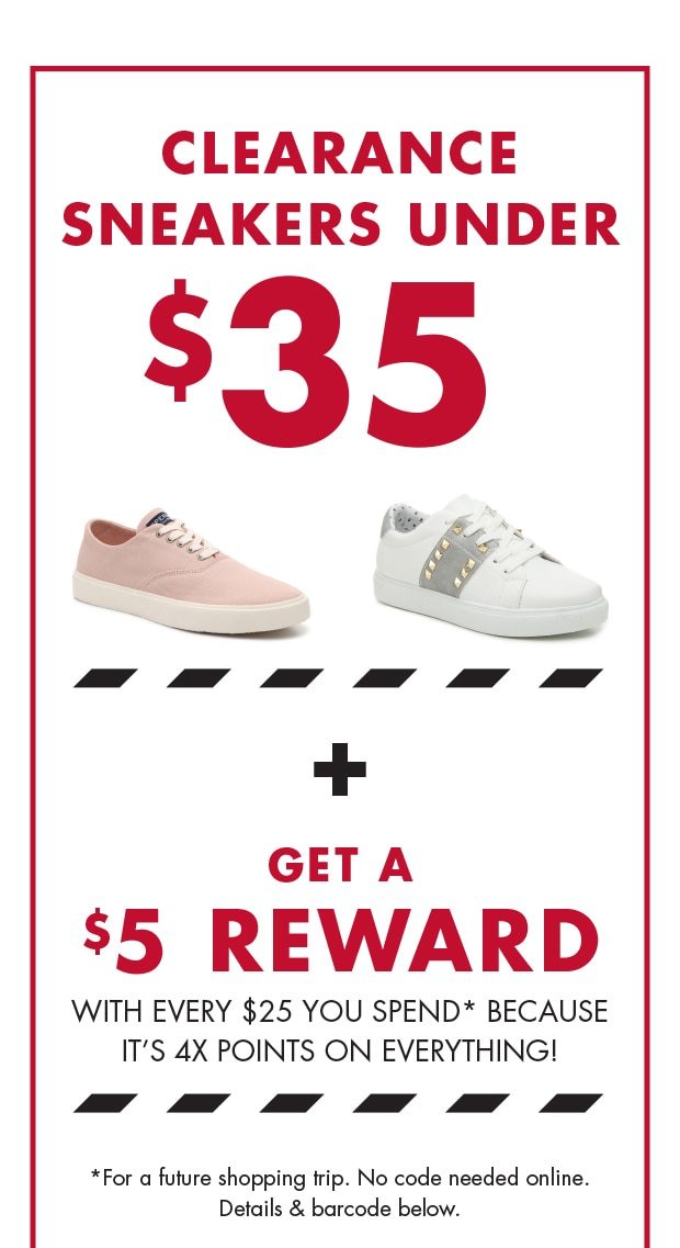 CLEARANCE SNEAKERS UNDER $35