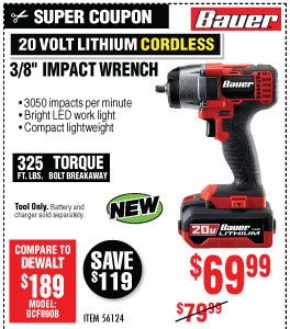 View 20V Hypermax? Lithium 3/8 in. Compact Impact Wrench