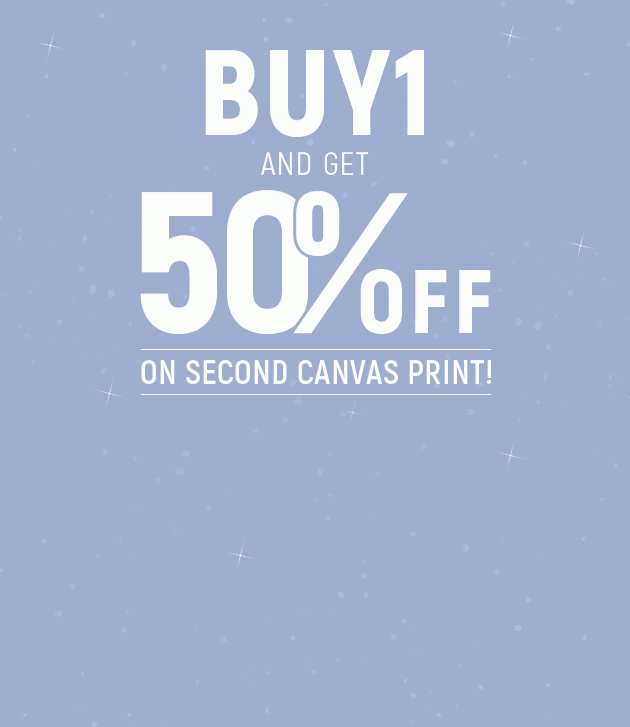 Buy 1 and Get 50% off on Second Canvas Print!