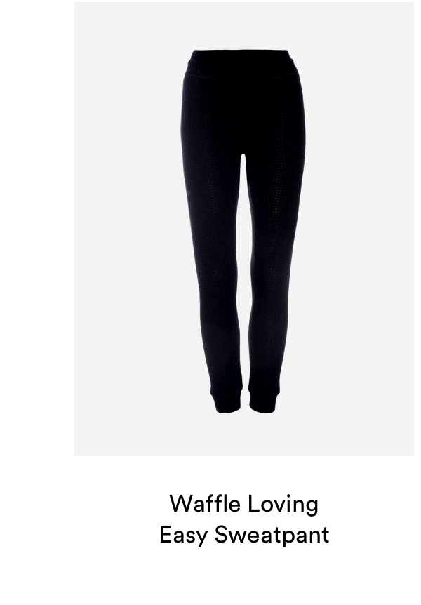 Living Easy Waffle Knit Sweatpant