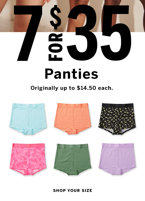 2 7 for $35 Panties