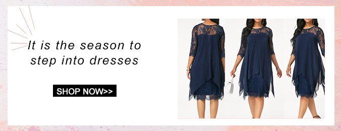 It is the season to step into dresses