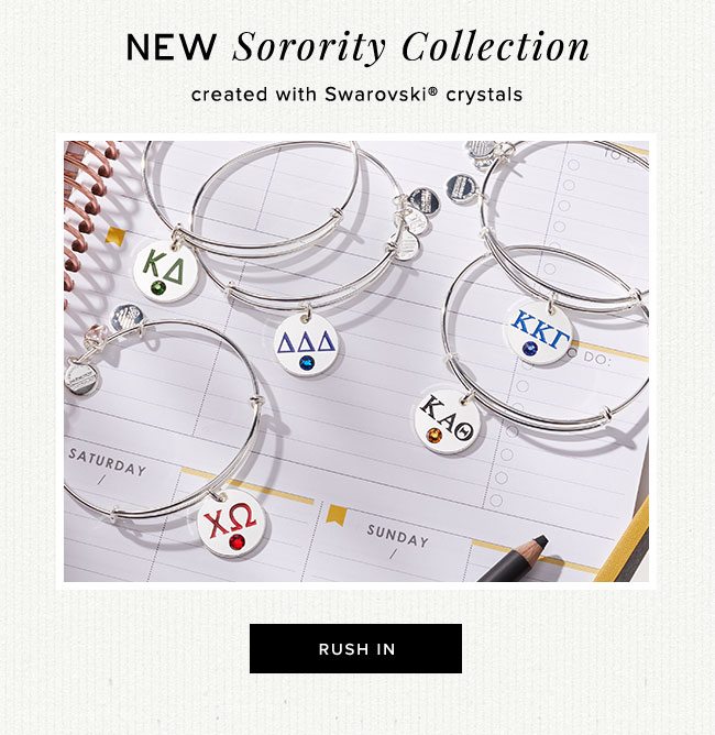 New Sorority Collection created with Swarovski® crystals for Fall rush. 