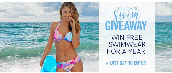 It is your last day to enter the Ultimate Swim Giveaway! You could win FREE Swim for a year! Enter now!