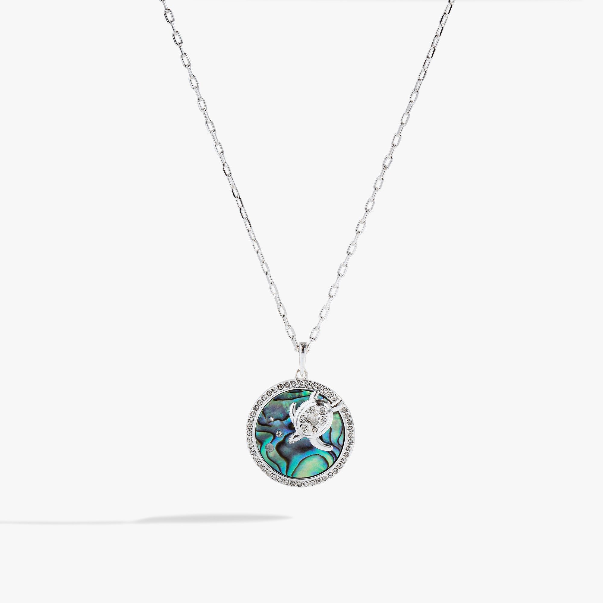 Sea Turtle and Abalone Adjustable Necklace