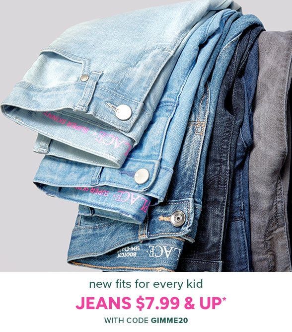 $7.99 & Up Jeans