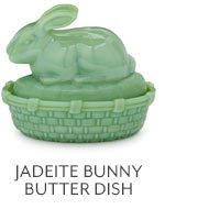 Jadeite Bunny Dish