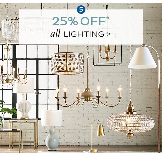 25% Off Lighting