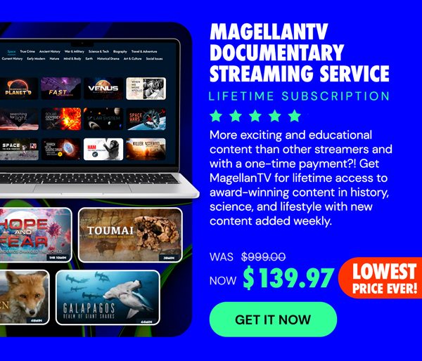 MagellanTV Documentary Streaming Service: Lifetime Subscription