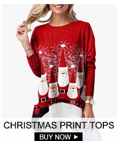 CHRISTMAS PRINT TOPS