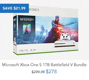 Shop Microsoft Xbox One S 1TB Battlefield V Bundle