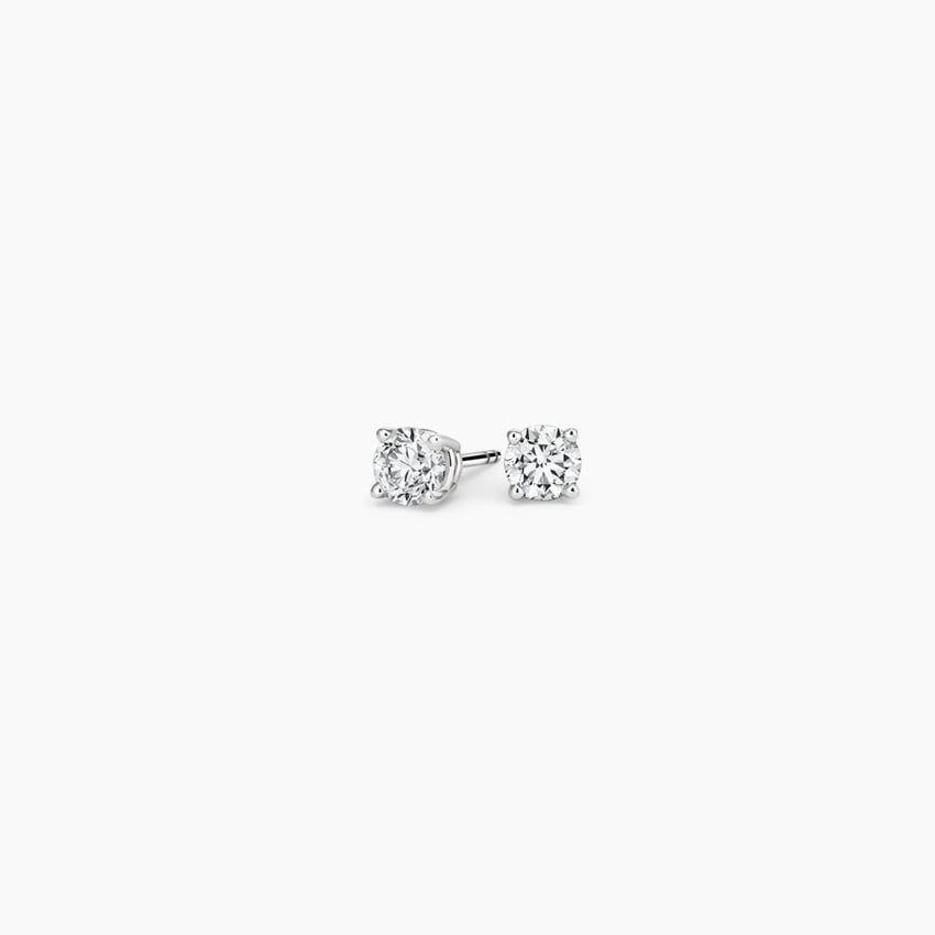 14K White Gold Lab Diamond Stud Earrings (1/6 ct. tw.)