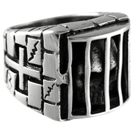 Caged Skull Ring