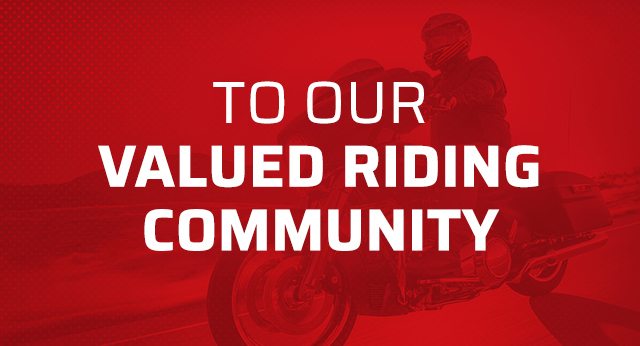 To Our Valued Riding Community
