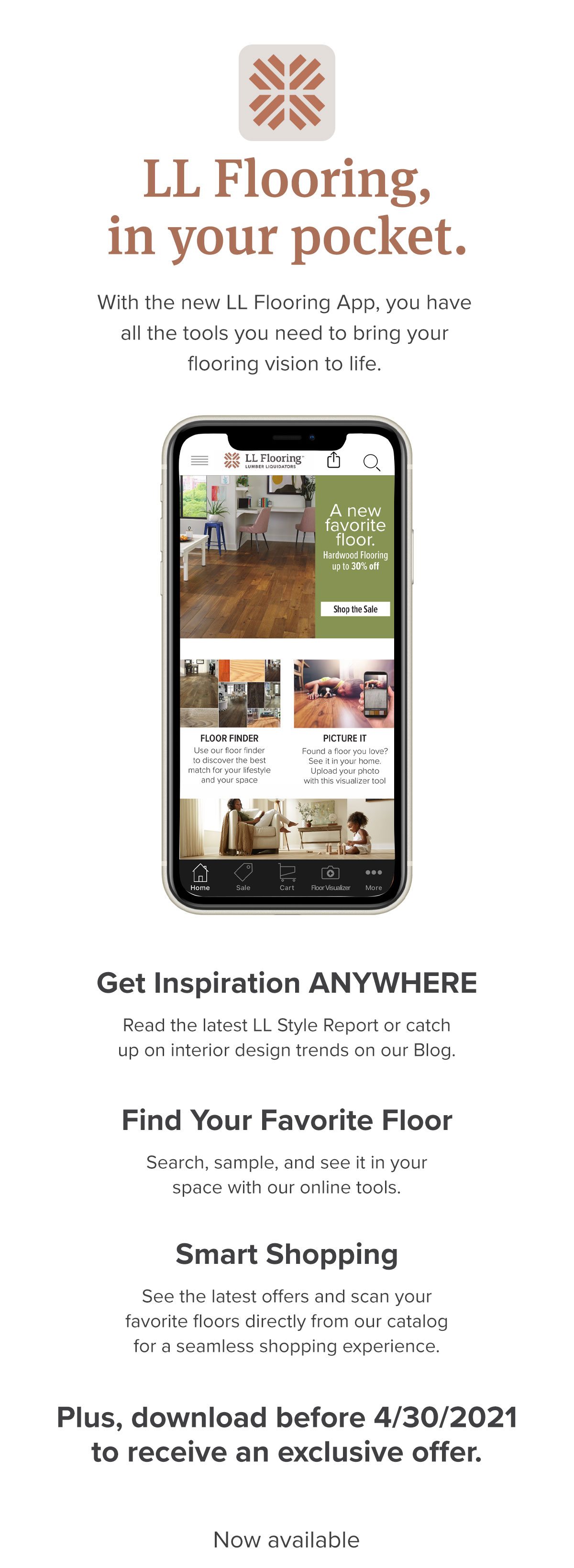 LL Flooring, in your pocket – with the new App, you have all the tools you need!