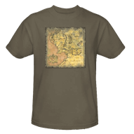 Middle Earth Map T-Shirt