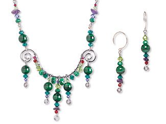 Gemstone and Crystal Passions Jewelry Set