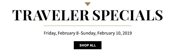 Traveler Specials - Shop All