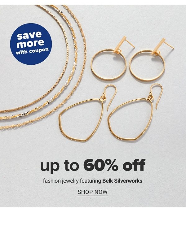 up to 60% off Fashion Jewelry ft. Belk Silverworks - Shop Now