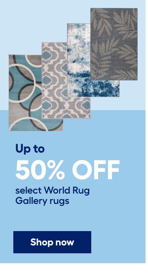 Up to 50% off select World Gallery rugs.