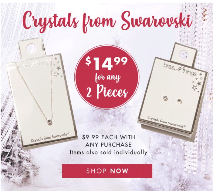  $9.99 Necklace or Earrings with any purchase