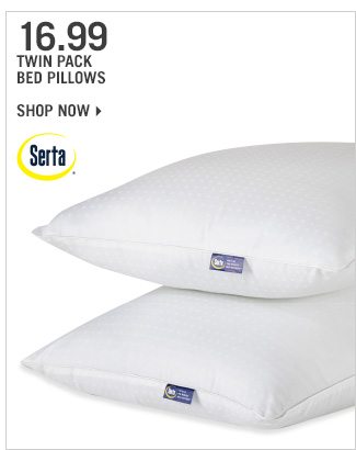 Shop 16.99 Twin Pack Bed Pillows
