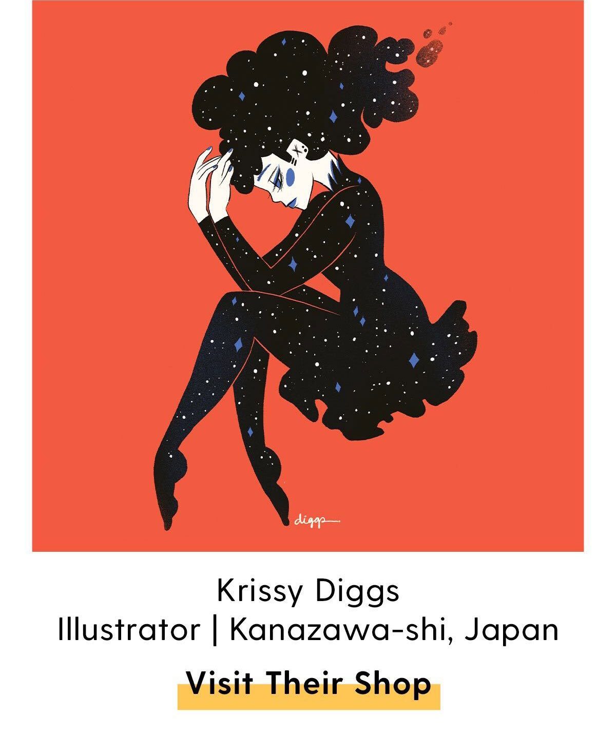 Krissy Diggs Illustrator | Kanazawa-shi, Japan. Visit Their Shop