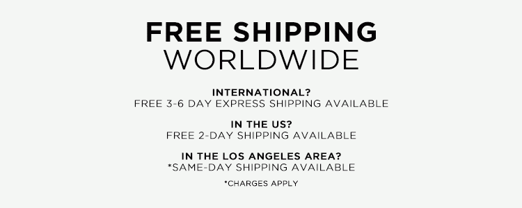 We provide FREE 2-DAY SHIPPING & RETURNS within the US + FREE EXPRESS SHIPPING on International orders