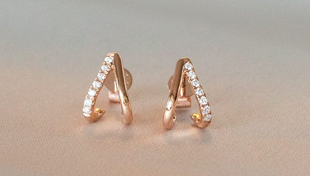 Zuri Diamond Huggie Earrings