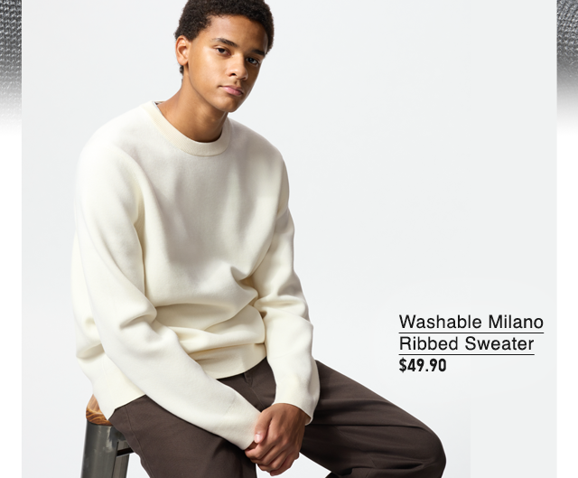 PDP4 - MEN WASHABLE MILANO RIBBED SWEATER