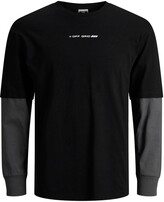 Cokace Layered Long Sleeve Graphic T-Shirt