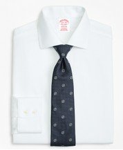 Madison Classic-Fit Dress Shirt, Non-Iron Herringbone