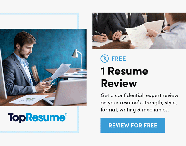 TopResume - 1 Résumé Review | Review For Free