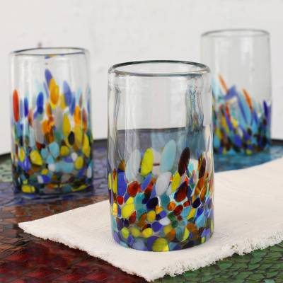 Handblown Recycled Glass Tumbler Drinkware