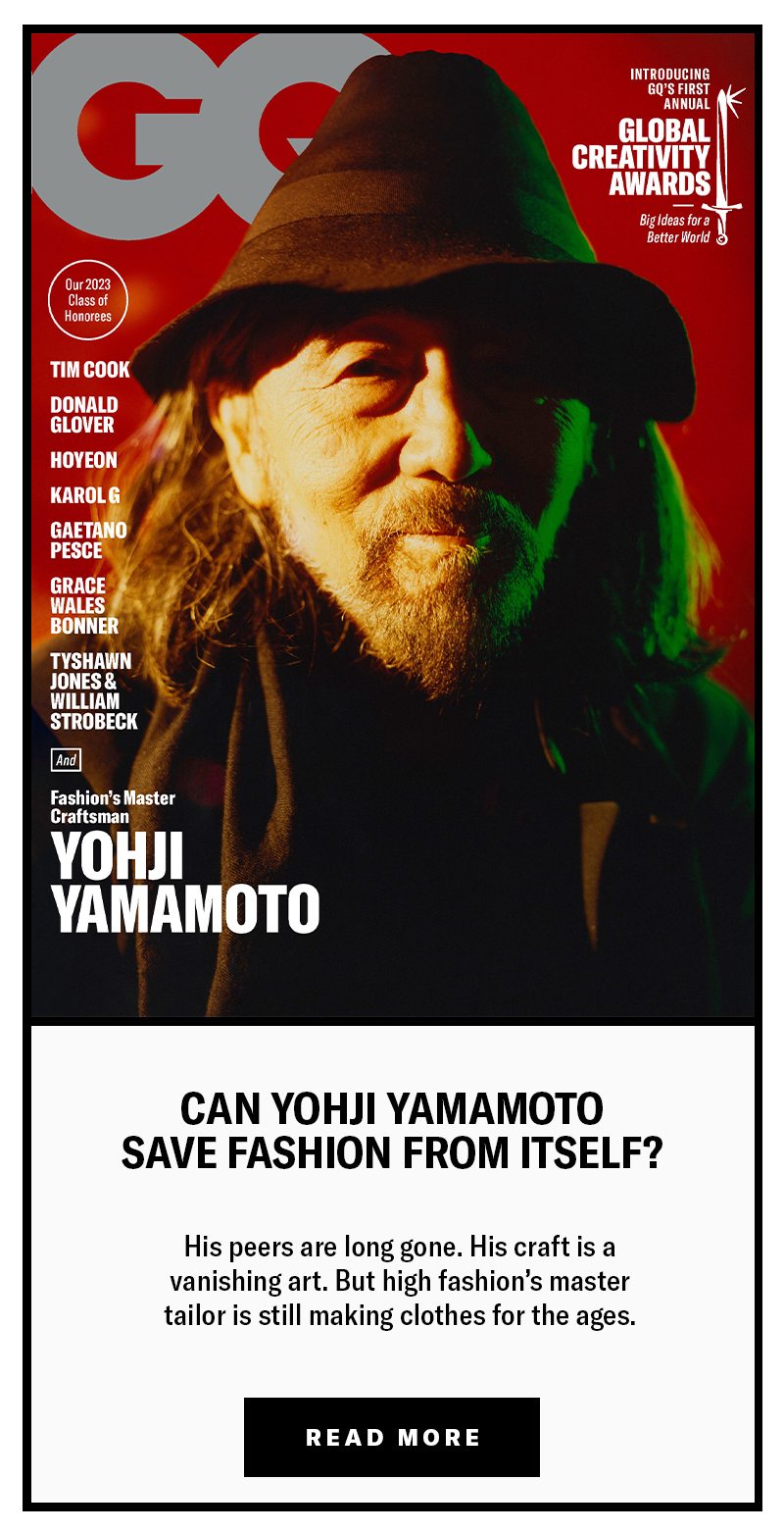 Yohji Yamamoto GQ Magazine Cover