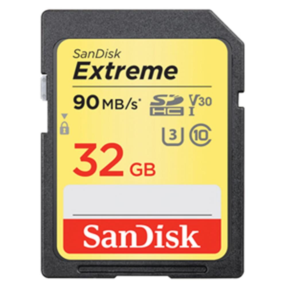 SANDISK 32GB EXTREME SDHC 90MB/S U3 V30