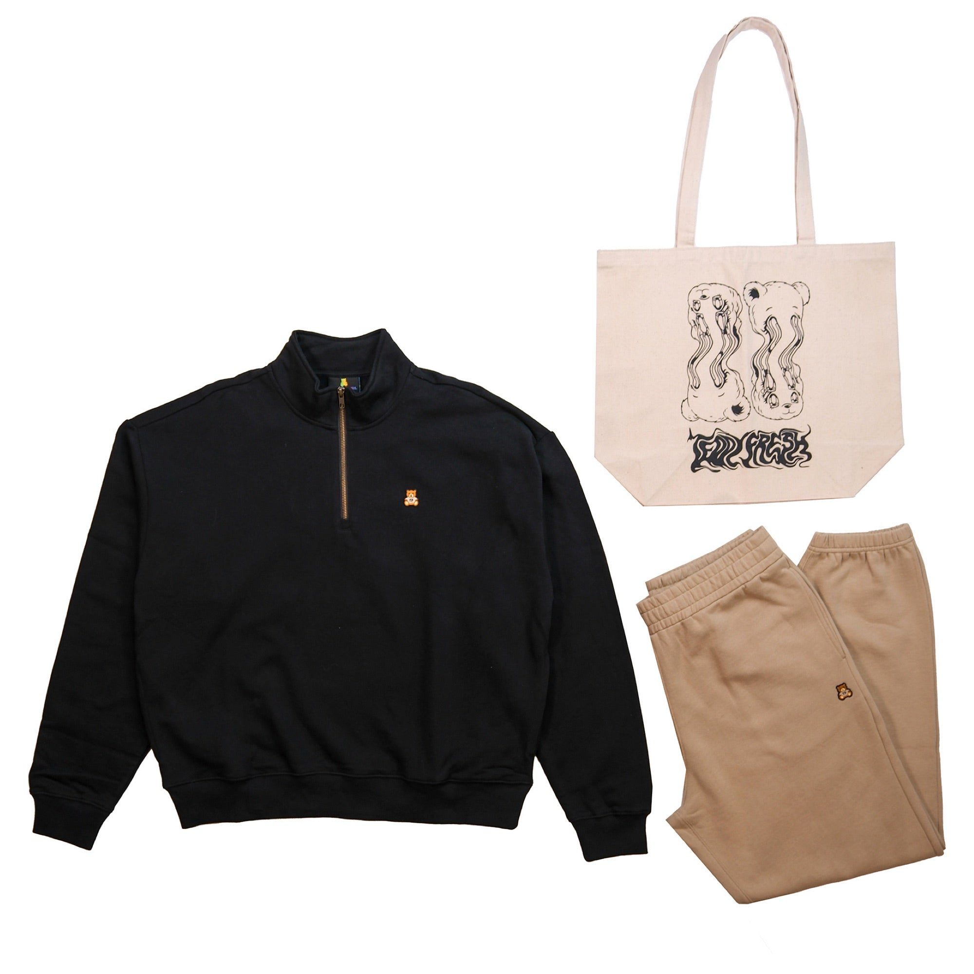 Image of Unisex Classic Funnel Neck Zip Bundle