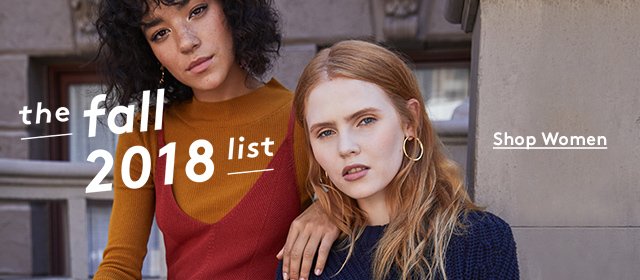 the fall 2018 list | Shop Women