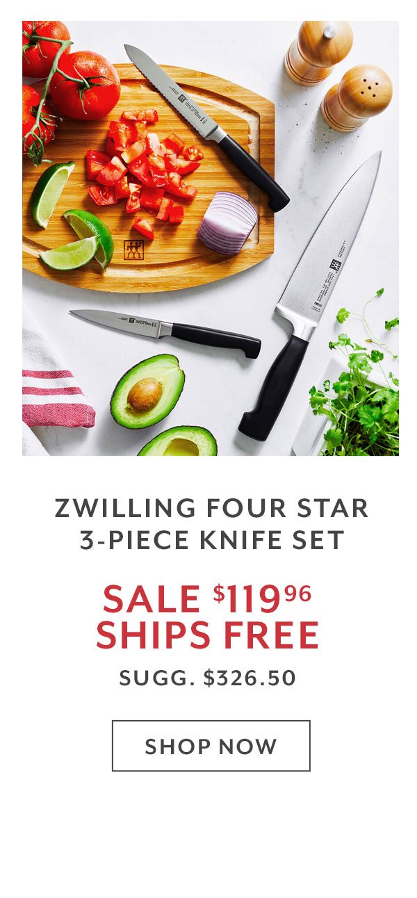 Zwilling J.A. Henckels Four Star 3-Piece Knife Set