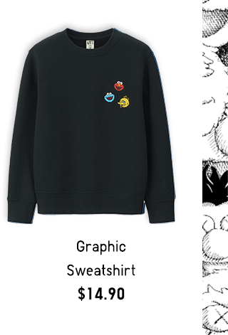 GRAPHIC SWEATSHIRT $19.90